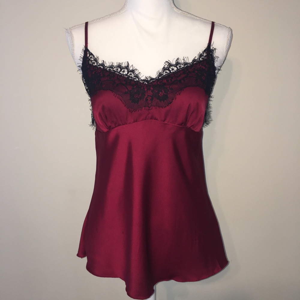 Satin and lace cami